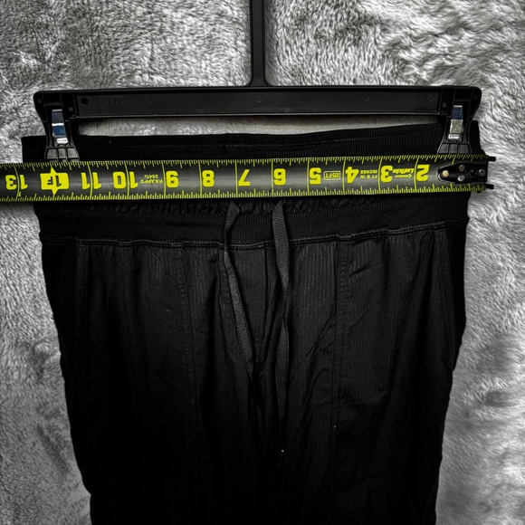 Lululemon Studio Pant Black Ribbed Waist Drawstring Joggers Women's Size 2 - Picture 6 of 7